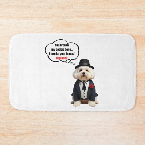 Item preview, Bichon Frise Mafia Boss – Cute Cookie Protector Dog Art designed and sold by Fredster1966.