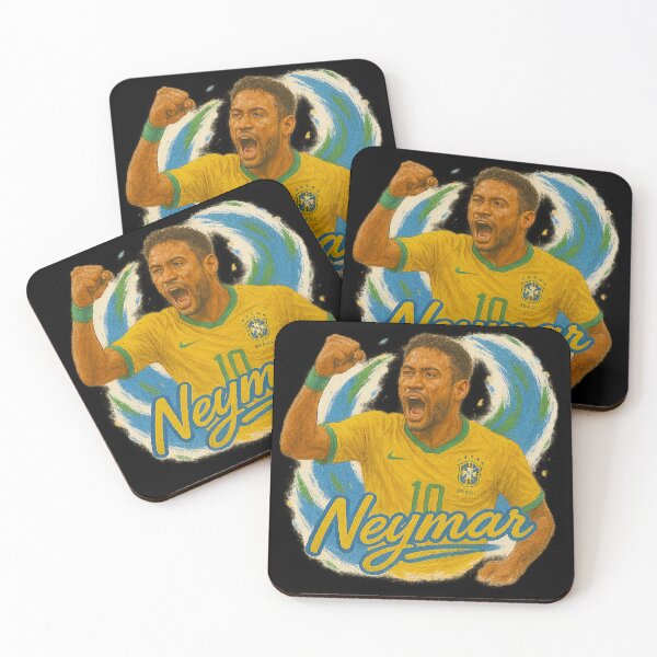 Item preview, Neymar Brazil Art – Dynamic Football Superstar Tribute Design	 designed and sold by VintageVibes Co..
