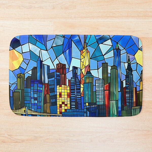 Item preview, Mosaic Cityscape designed and sold by Bliss Find And Design.