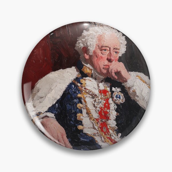 Item preview, King George III | Post-impressionist painting style designed and sold by ComicsFactory.