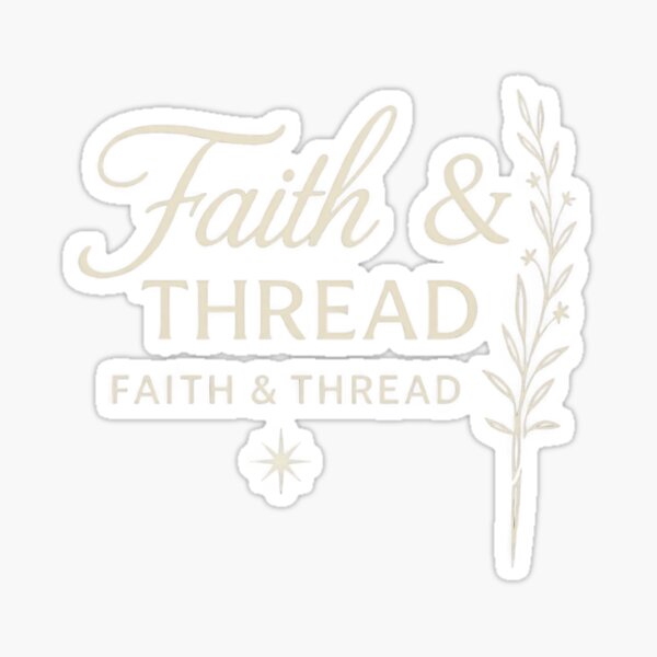 Item preview, 'Faith and thread' design t-shirt 2 designed and sold by FaithandThread.
