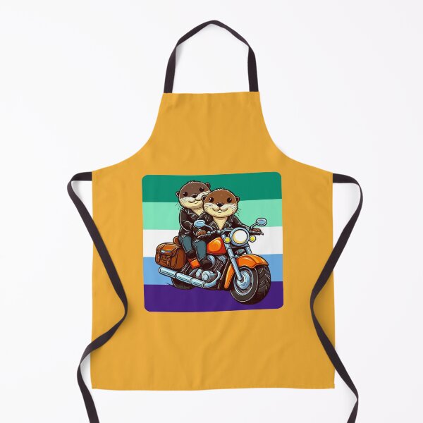 Artikelvorschau, Schwule Otter auf einem Motorrad entworfen und verkauft von Ghost on Toast.