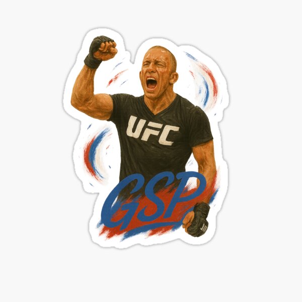 Item preview, Arte de Georges St-Pierre en UFC: Homenaje al campeón inquebrantable de GSP designed and sold by VintageVibes Co..