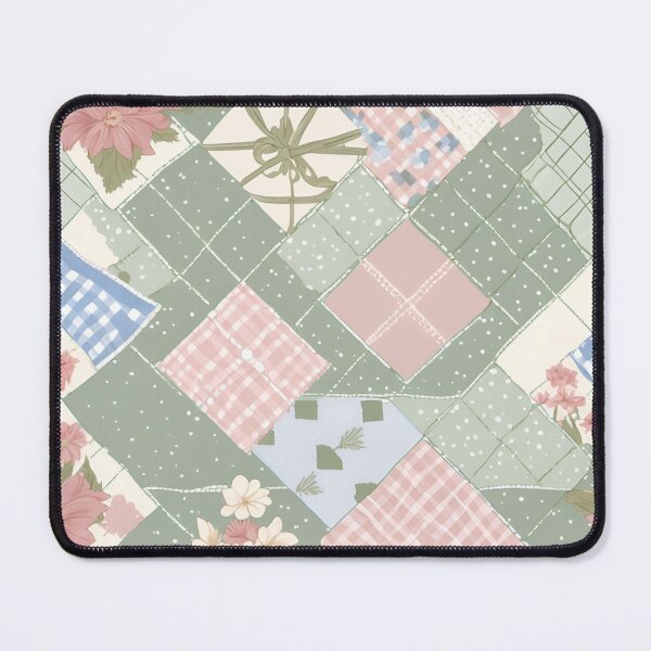 Aperçu de l'œuvre Patchwork de courtepointe Cottagecore créée et vendue par eunicecreative.