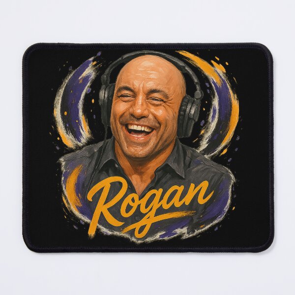 Item preview, Rogan Headphones Art – Bold Podcast Personality Portrait Design designed and sold by VintageVibes Co..