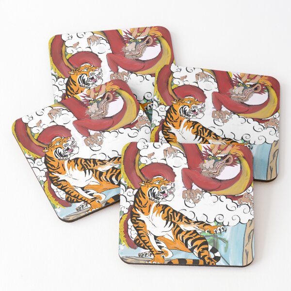 Item preview, Yin Yang Tiger Dragon Artwork designed and sold by thekraftedhaven.