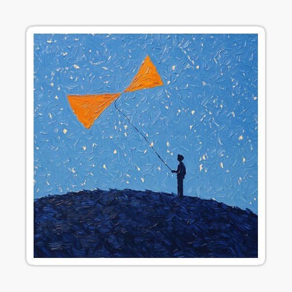 Item preview, Kite | Post-impressionist painting style designed and sold by ComicsFactory.