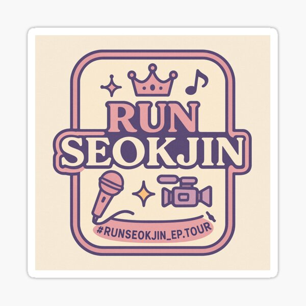 Artikel-Vorschau von Run Seokjin Tour – Rosa Grafik, designt und verkauft von ichilana.