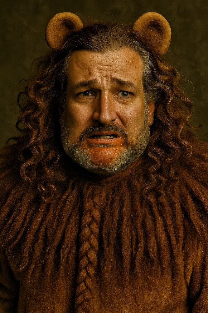 Tedward the Cowardly Lion (Now With Extra Cheeto Dust)
