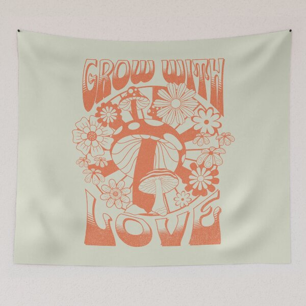 Item preview, Grow With Love Mushrooms designed and sold by stormstyles.