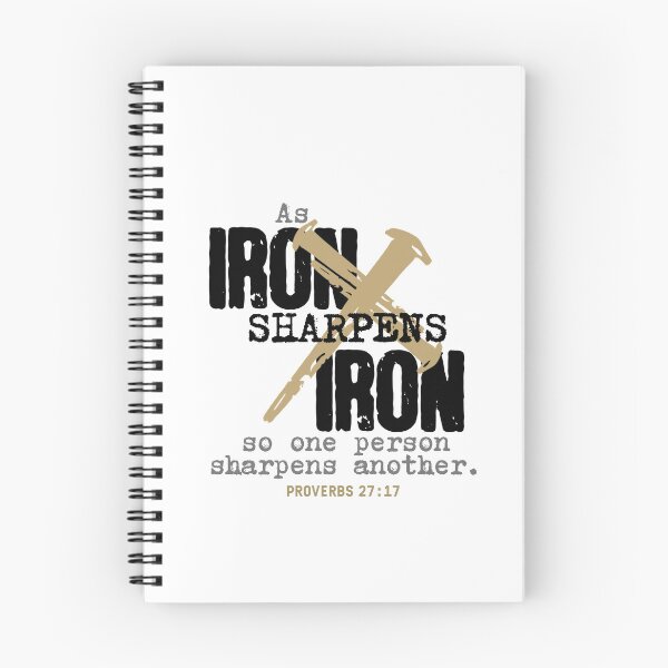 Item preview, Iron sharpens Iron - Proverbs 27:17 - black designed and sold by Cane & Abel Creations ..