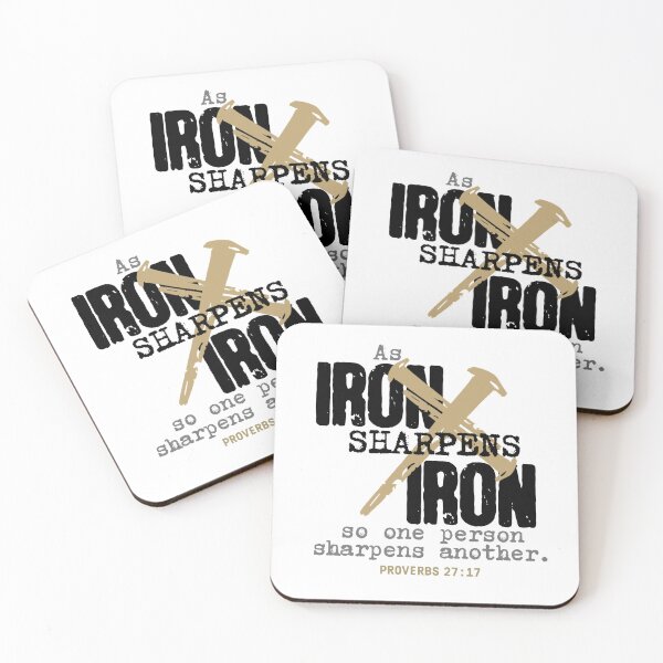 Item preview, Iron sharpens Iron - Proverbs 27:17 - black designed and sold by Cane & Abel Creations ..