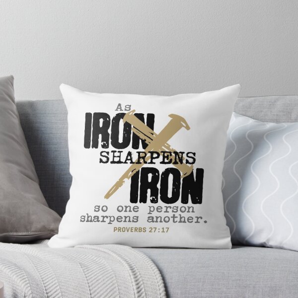 Item preview, Iron sharpens Iron - Proverbs 27:17 - black designed and sold by Cane & Abel Creations ..