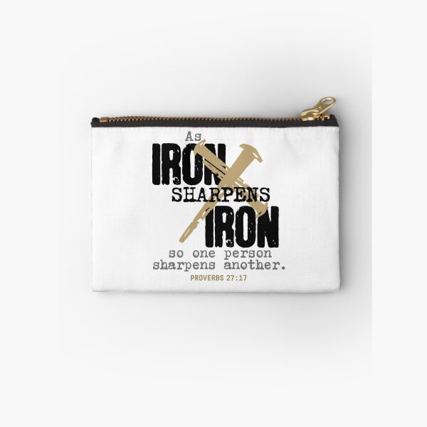 Item preview, Iron sharpens Iron - Proverbs 27:17 - black designed and sold by Cane & Abel Creations ..