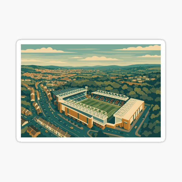 Item preview, Ewood Park – Home of Blackburn Rovers (Stylised Aerial View) designed and sold by Shafiq Khan.