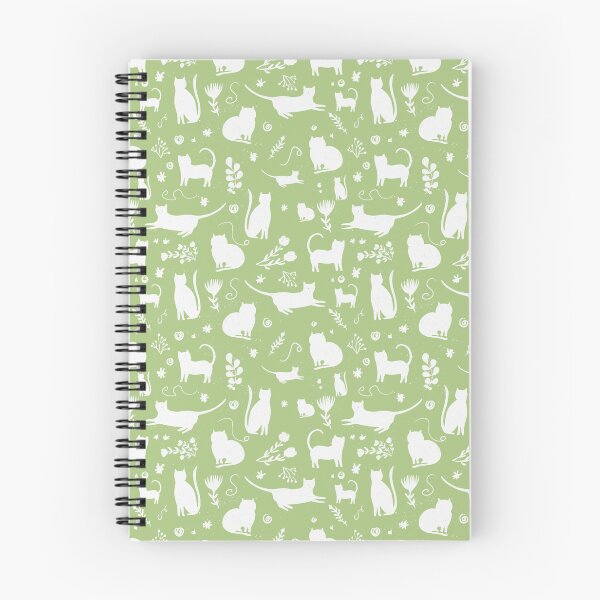 Item preview, Cats Cats Cats (white on green) designed and sold by Moved2Create.