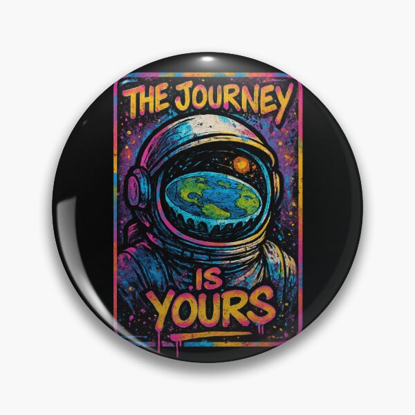 Item preview, The Journey Is Yours – Flat Earth Street Art Design designed and sold by NatIntrovertSoc.