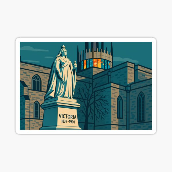 Item preview, Queen Victoria Statue – Blackburn Cathedral at Dusk designed and sold by Shafiq Khan.