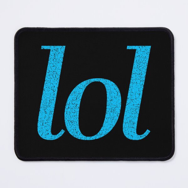 Item preview, lol in blue designed and sold by Memes N Lore .