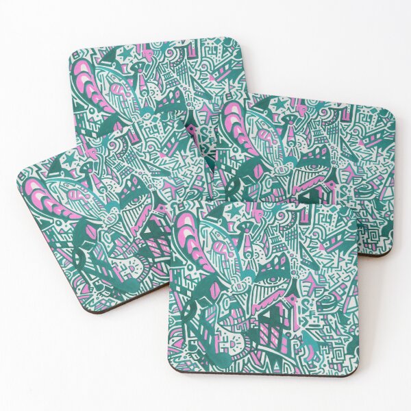 Item preview, Psychadelic Camoflauge Abstract Drawing designed and sold by Kiss from a Rose.