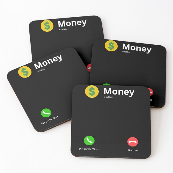 Item preview, Money is Calling - Hard Work Motivational  designed and sold by rdm-hyperart.