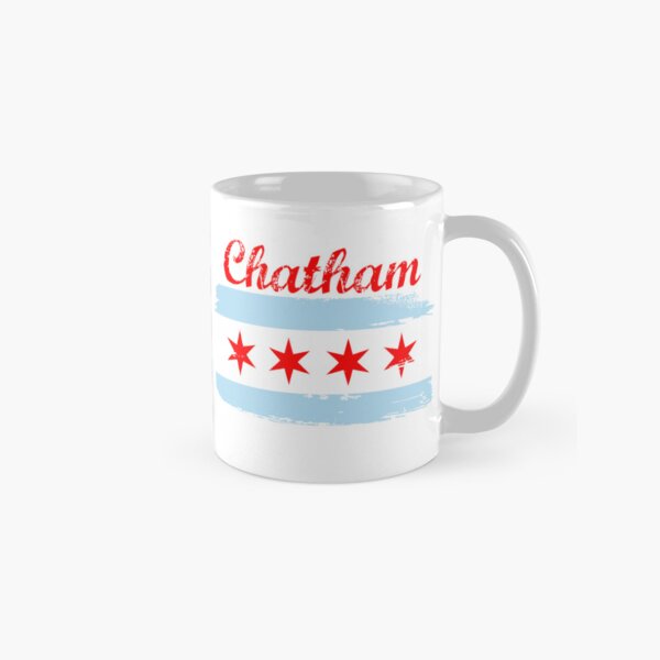 Vista previa del artículo con la obra «El barrio de Chatham de Chicago», diseñado y vendido por ChicagoTees.