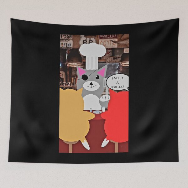 Item preview, CATS AT THE BAR! designed and sold by GrindWardrobe.