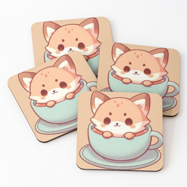 Item preview, Fox in a mug designed and sold by Lastsnoww.