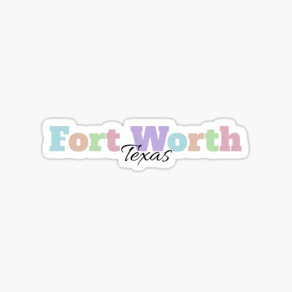 Fort Worth Texas Travel Luggage Sticker