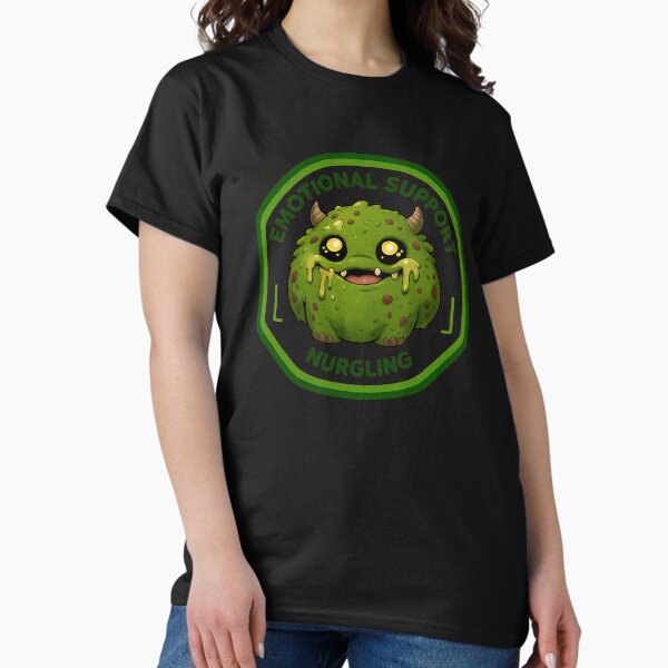 Item preview, Cute Emotional Support Plague Monster Badge designed and sold by HelenAlderman.