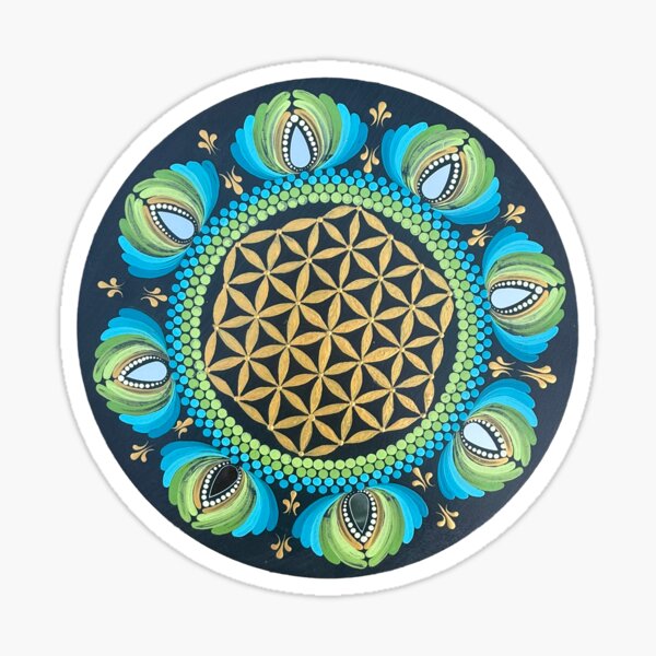 Item preview, Intricate Mandala with Floral Accents designed and sold by mandalasbyvani.