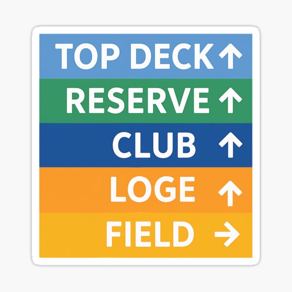 Item preview, Dodger Stadium Seating Section Sign  designed and sold by StickerWey.