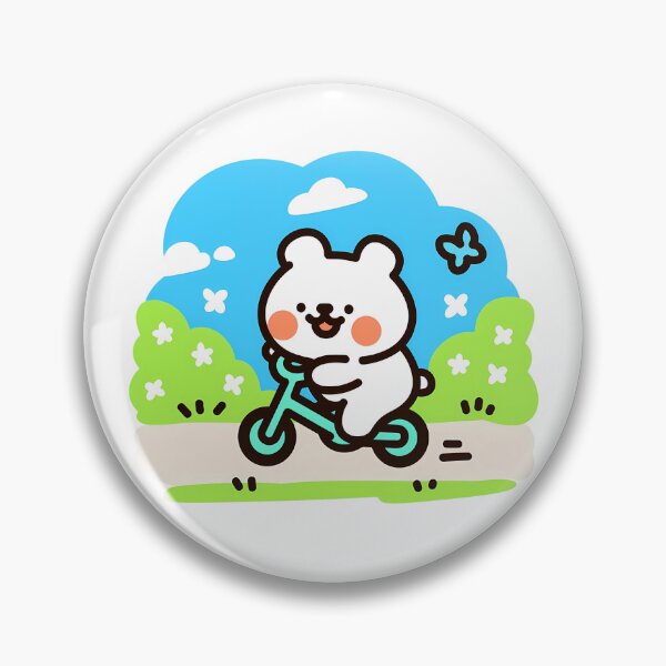 Item preview, A bear practicing bike riding in the spring sunshine designed and sold by Elinotes.