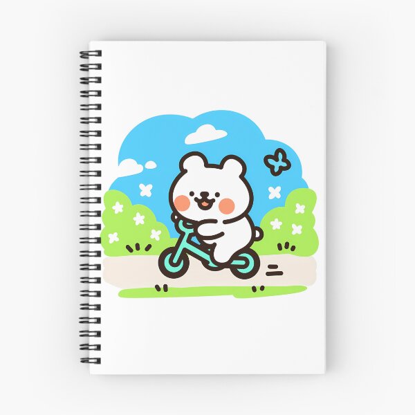 Item preview, A bear practicing bike riding in the spring sunshine designed and sold by Elinotes.