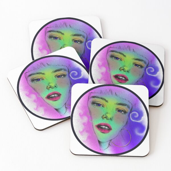 Item preview, Colorful woman portrait  designed and sold by Onehappyhook.