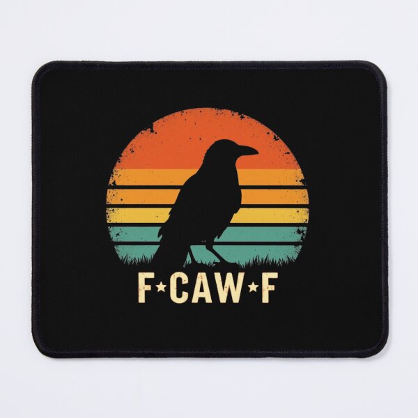 Item preview, F•CAW•F – Funny Crow Retro Sunset Silhouette Design designed and sold by haitrieuic96.
