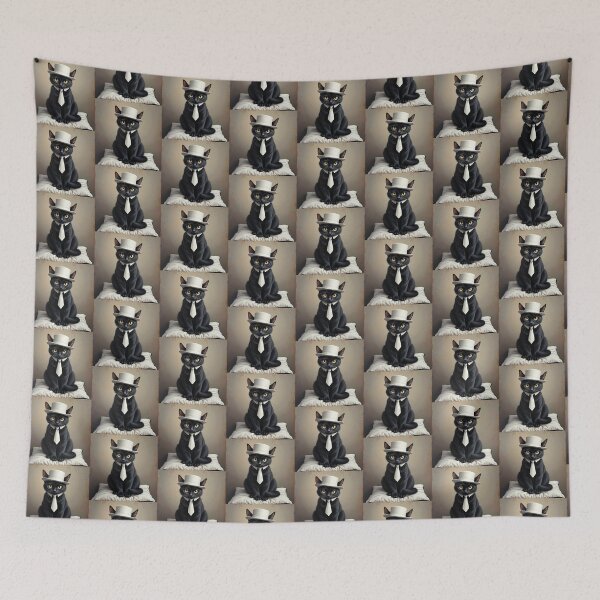 Item preview, Black Cat Looking Dapper designed and sold by CarolM.
