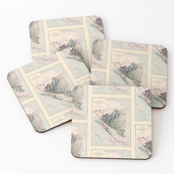 Item preview, 1873 Nicaragua Relief Map 3D digitally-rendered designed and sold by ThinkAboutMaps.