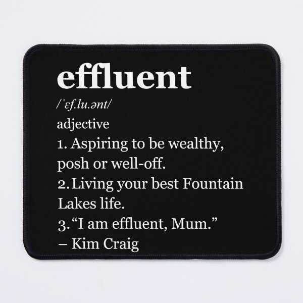 Item preview, Effluent | Kath & Kim | Dictionary Parody | Dark designed and sold by Mattk270.