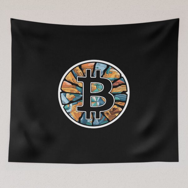 Item preview, Bitcoin Streetwear Art Minimal BTC for Trendsetters designed and sold by RadDeck.
