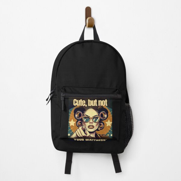 Item preview, Cute But Not Your Waitress – Retro Feminist Attitude designed and sold by JenniferCreaArte .