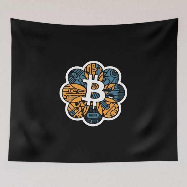 Item preview, Bitcoin Block Style Minimalist Crypto Aesthetic Tee designed and sold by RadDeck.