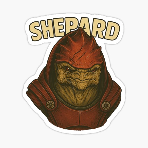 Vista previa del artículo con la obra «Wrex Shepard», diseñado y vendido por ReasonsImBroke.