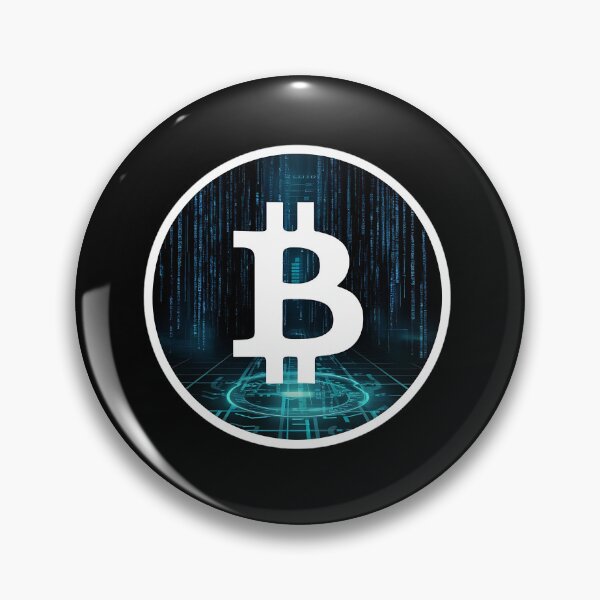 Artikelvorschau, Bitcoin Glitch Art Tee Streetwear trifft Krypto entworfen und verkauft von RadDeck.