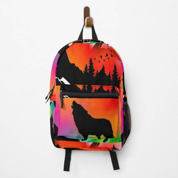Item preview, Wolf Silhouette Nature Scene Design. designed and sold by TheMysticNook.