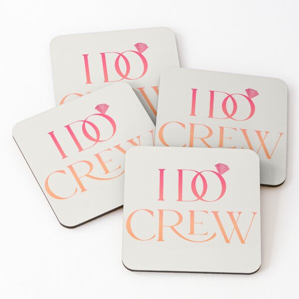 Item preview, I Do Crew Wedding Party Red Aesthetic  designed and sold by Stickers by @molllyclare.