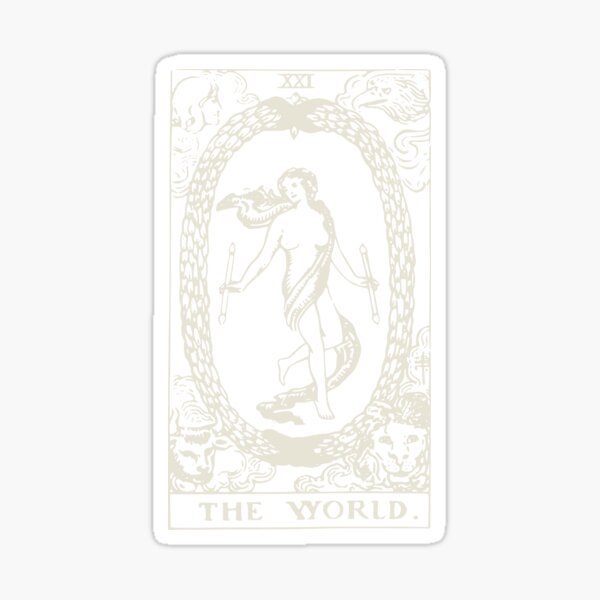 Item preview, The World (XXI) Major Arcana card tarot deck trump designed and sold by h44k0n.
