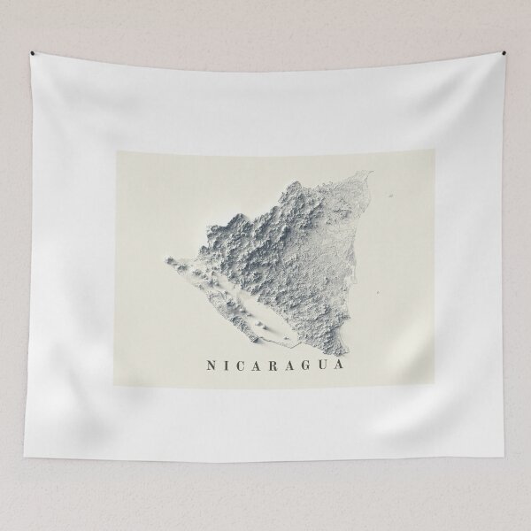 Item preview, Nicaragua Relief Map 3D digitally-rendered designed and sold by ThinkAboutMaps.