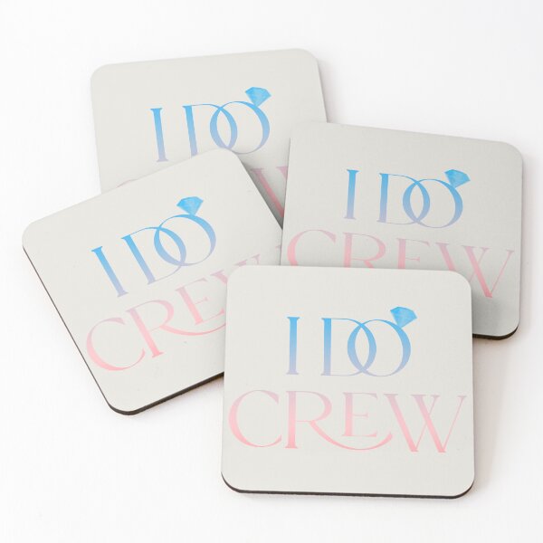 Item preview, I Do Crew Wedding Party Pastel Aesthetic  designed and sold by Stickers by @molllyclare.