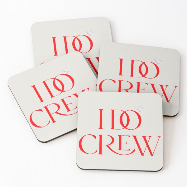 Item preview, I Do Crew Wedding Party Red Aesthetic  designed and sold by Stickers by @molllyclare.